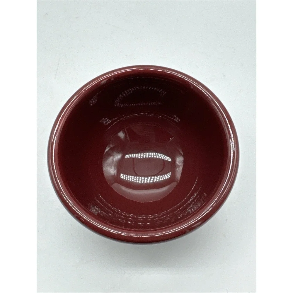 FIESTA Ware TRIPOD Dipping Candle Bowl CINNABAR Retired Item & Color 1998-2001 2